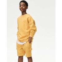 2pc Cotton Rich Sweatshirt and Shorts Set (2-16 Yrs)