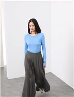 Crew Neck Top with Silk