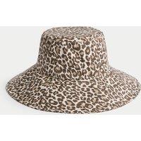 Pure Cotton Printed Wide Brim Bucket Hat