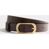 M&S Leather Belt Chocolate