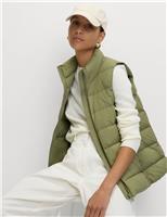 Feather & Down Packaway Funnel Neck Gilet