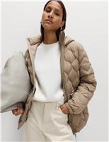 Feather & Down Zig Zag Quilted Jacket