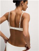 Lace Textured Scoop Neck Bikini Top