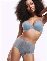 Jasmine Lace Wired Push Up Plunge Bra (A-E)