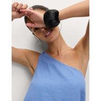 Linen Rich One Shoulder Top
