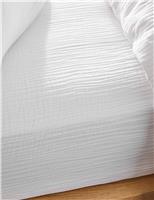 Pure Cotton Muslin Deep Fitted Sheet