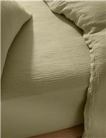 Pure Cotton Muslin Deep Fitted Sheet