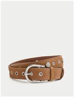 Suede Studded Jeans Belt