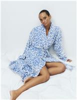 Animal Print Shimmer Dressing Gown