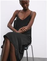 Satin Strappy Long Chemise