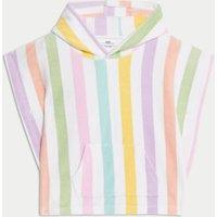 Pure Cotton Towelling Striped Poncho (0-36 Mths)