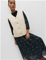 Borg Button Through Gilet