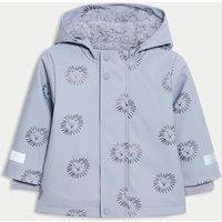 Lion Print Borg Lined Raincoat (3 Mths-3 Yrs)
