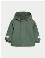 Stormwear Hooded Borg Lined Plain Fisherman Coat (3 Mths-3 Yrs)