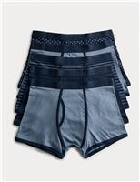 5pk Cotton Stretch Geometric Trunks