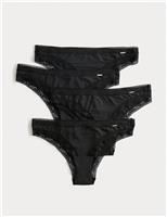 4pk Modal Blend Brazilian Knickers with Silk