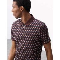 Pure Supima Cotton Geometric Polo