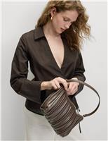 Linen Rich Wrap Tie Detail Shirt