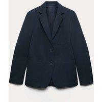M&S Senior Girls' Regular Fit School Blazer (9-18 Yrs) Navy