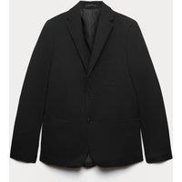 M&S Senior Boys' Pure Cotton Regular Fit School Blazer (9-18 Yrs) Black