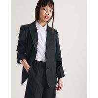 M&S Senior Girls' Regular Fit School Blazer (9-18 Yrs) Black
