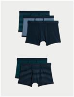 5pk Cotton Stretch Cool & Fresh Trunks
