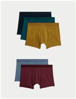 5 Pack Cotton Stretch Cool & Fresh Trunks