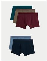 5pk Cotton Rich Cool & Fresh Trunks