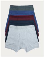 5pk Pure Cotton Cool & Fresh Trunks