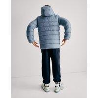 M&S Stormwear Lightweight Padded Coat (2-16 Yrs) Light Steel Blue