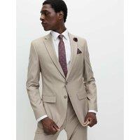 M&S 4pc Slim Fit Easy Iron Shirt and Tie Set White/Red