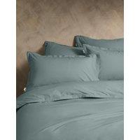 M&S X Fired Earth Washed Cotton Duvet Cover Storm