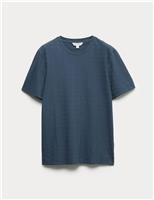 Supima CottonRich Stretch Jacquard T Shirt