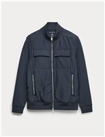 Regular Fit Cotton Rich Bomber Jacket