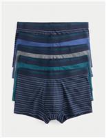 5 Pack Cotton Stretch Cool & Fresh Striped Hipsters