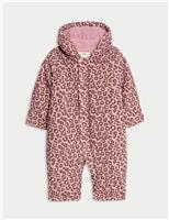 Animal Print Hooded Snowsuit (0-3 Yrs)