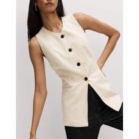 Jersey Collarless Waistcoat
