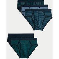 5pk Cotton Stretch Cool & Fresh Geometric Briefs