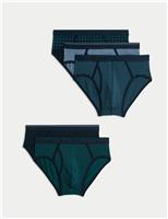 5pk Cotton Stretch Cool & Fresh Geometric Briefs