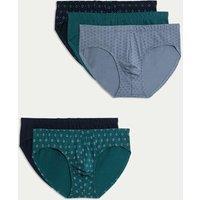 5pk Pure Cotton Cool & Fresh Pattern Slips