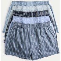 5pk Pure Cotton Sateen Striped Woven Boxers
