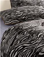 Pure Cotton Sateen Zebra Print Bedding Set