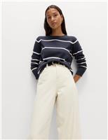 Supersoft Striped Crew Neck Jumper