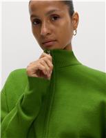 Soft Touch Zip Up Funnel Neck Knitted Jacket