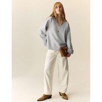 Pure Cotton Scoop Neck Sweatshirt