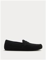 Suede Moccasin Slippers with Freshfeet