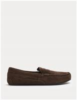 Suede Moccasin Slippers with Freshfeet