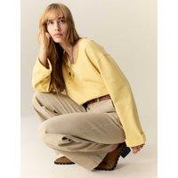 Pure Cotton Scoop Neck Sweatshirt