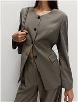 Collarless Jacket