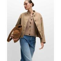 Collarless Short Jacket
